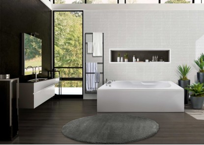 Bañera sin hidromasaje rectangular con faldones ARIZONA