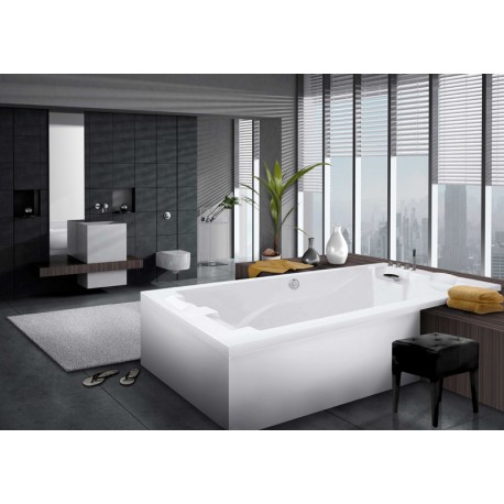 Bañera sin hidromasaje rectangular con faldones ILLINOIS