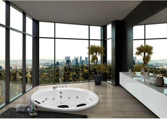 Bañera hidromasaje redonda encastrada NUEVA ORLEANS