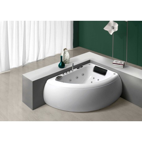 Bañera angular 160x110 derecha con faldón PARIS