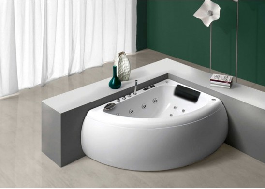 Bañera angular 160x110 derecha con faldón PARIS