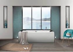 bañera rectangular con faldones ATENAS