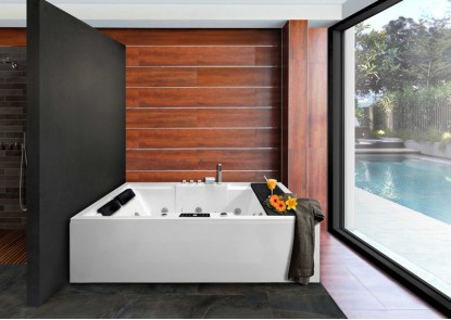 Bañera Hidromasaje rectangular con faldones ROMA