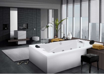 Bañera de hidromasaje rectangular con faldón ILLINOIS