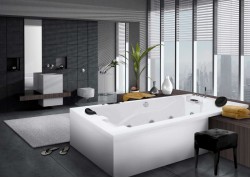 Bañera de hidromasaje rectangular con faldón ILLINOIS