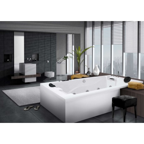 Bañera de hidromasaje rectangular con faldón ILLINOIS