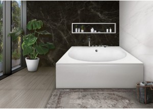 Bañera sin hidromasaje cuadrada con faldones KYONA