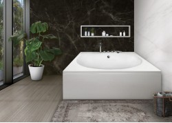 Bañera sin hidromasaje cuadrada con faldones KYONA