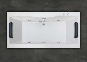 Bañera de hidromasaje rectangular 170x80 sistema básico KURSAAL