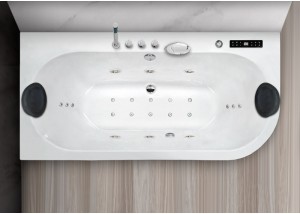 Bañera de hidromasaje angular izquierda gama alta CORINTO