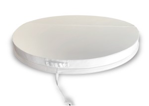 Tapa térmica redonda para spa-blanca