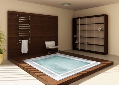 SPA 8 plazas rectangular con rebosadero ref. 8040, empotrado