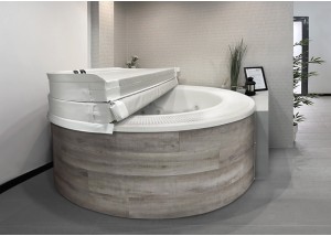 Spa 5 plazas ref. 5010 con rebosadero, faldón y tapa térmica