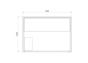ST-3030 Sauna Tradicional, dimensiones