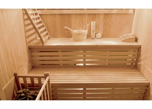 Sauna Tradicional ST-4020, banco de doble altura con iluminación interior