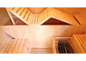 Sauna exterior SE-3000, detalle del  interior