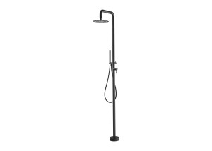 Ducha exterior acero inox. negra serie FLORIDA