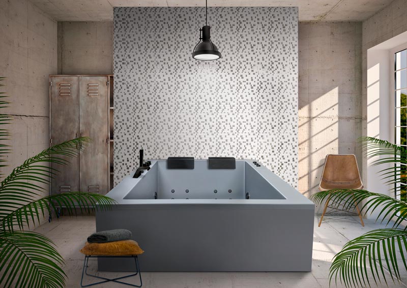 Baignoire colorée pour centres sportifs