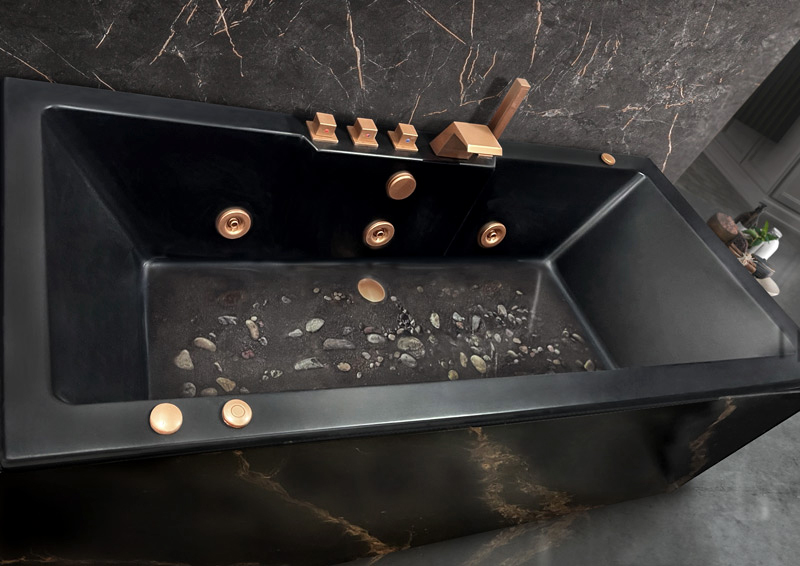 Bañera con vinilo