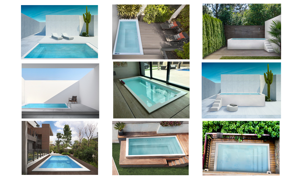 Modèles de mini piscines Balnéo ECA
