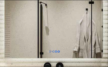 Panel hora temperatura con antivaho